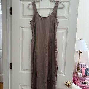 Abercrombie Taupe Midi Dress